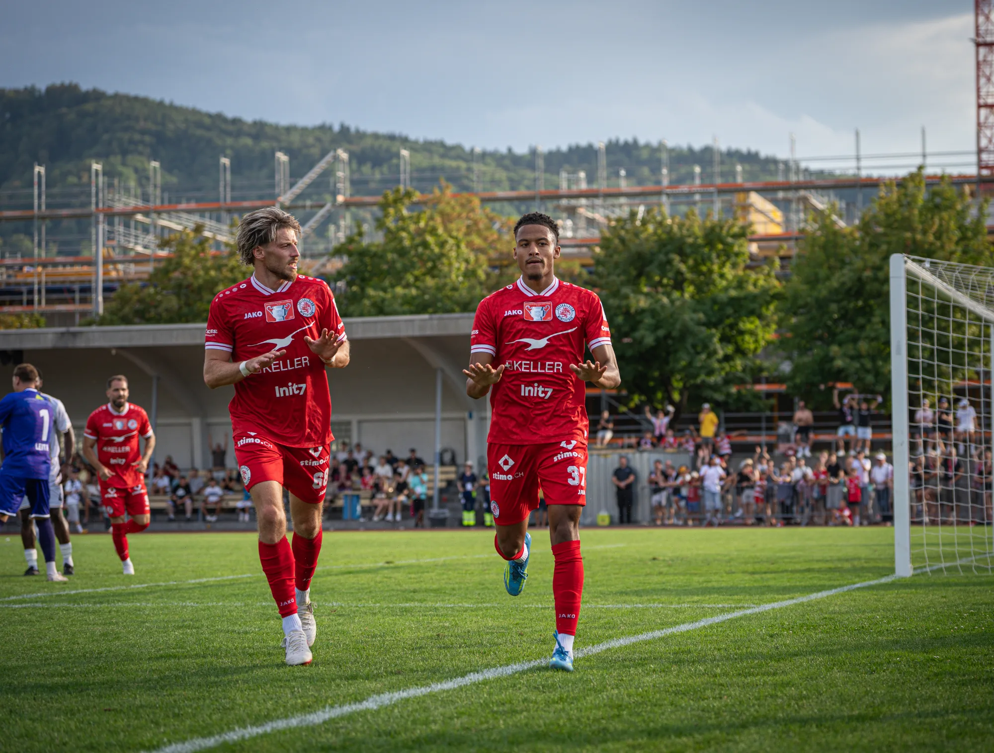 Spielszene aus einer Partie des FC Winterthur, fotografiert von mediamatti